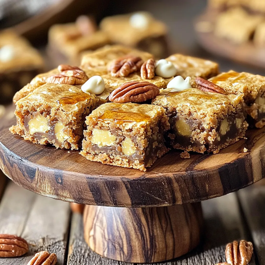 Maple Brown Butter Pecan Blondies Irresistible Treat