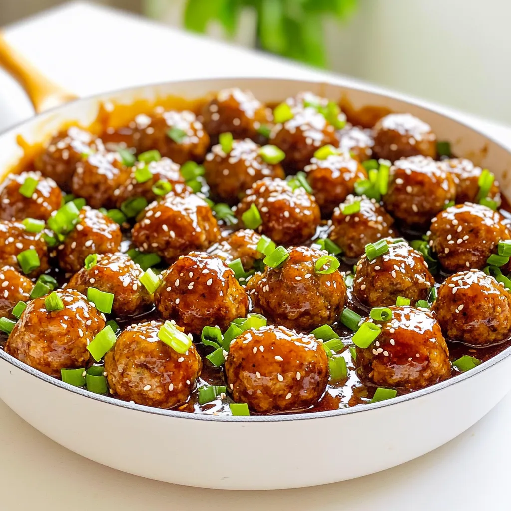 Honey Garlic Meatball Skillet Simple and Tasty Dish