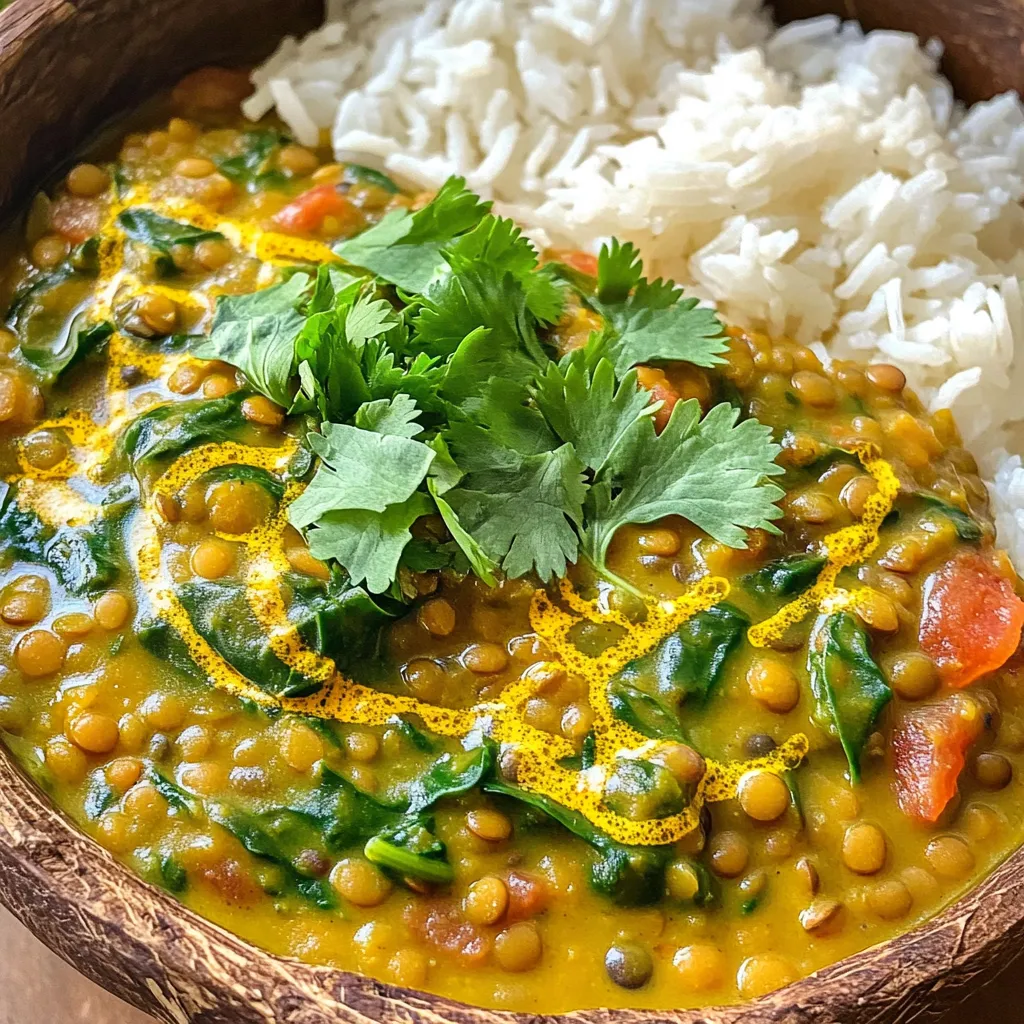 Slow Cooker Creamy Coconut Lentil Curry Delight
