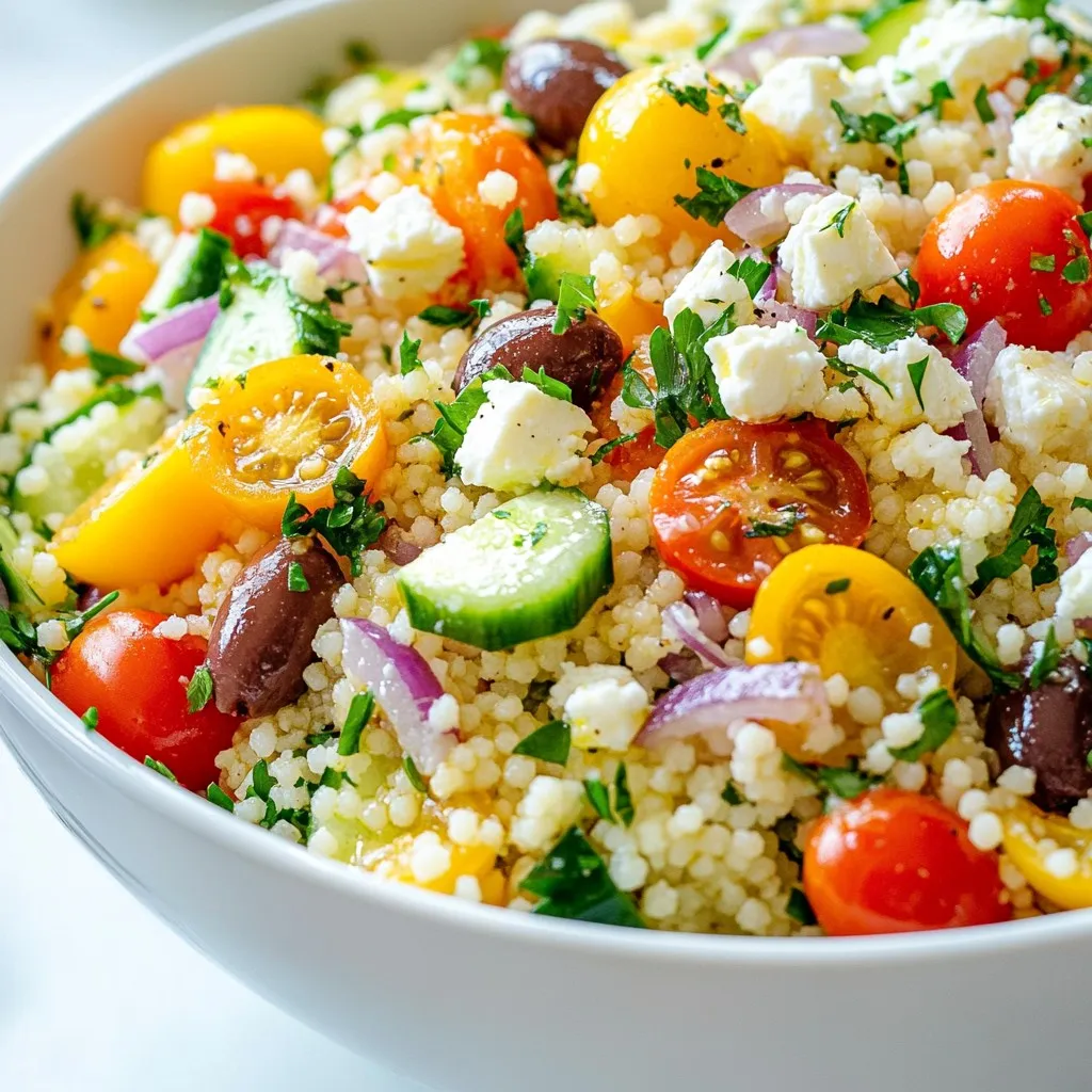 Mediterranean Couscous Salad Fresh and Flavorful Delight