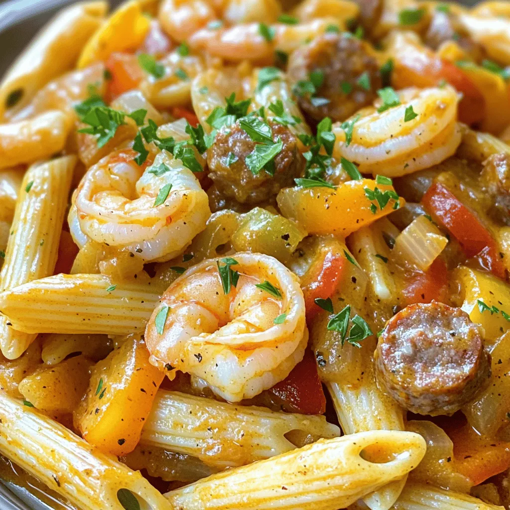 One-Pot Cajun Shrimp and Sausage Pasta Delight