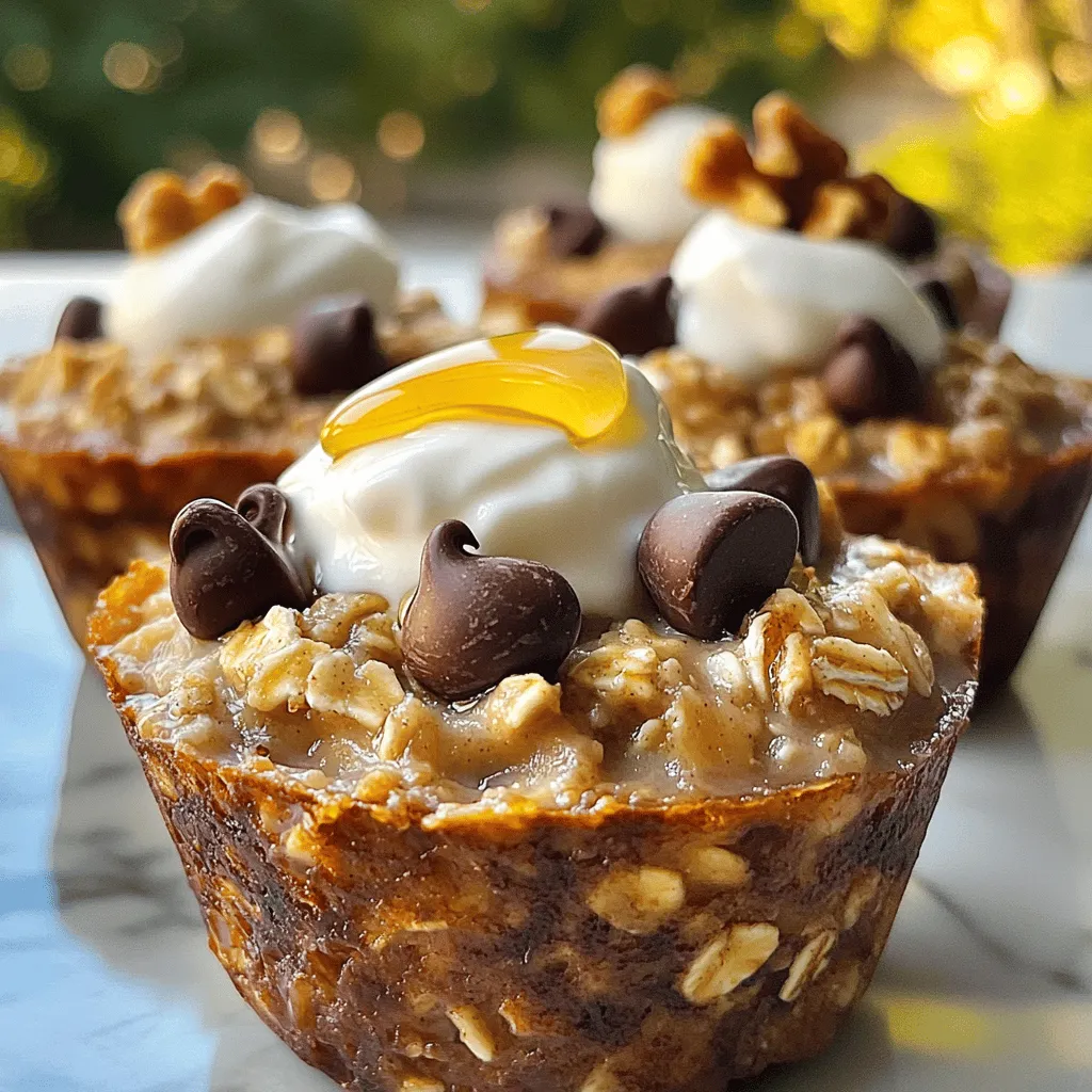High-Protein Banana Bread Oatmeal Cups for You