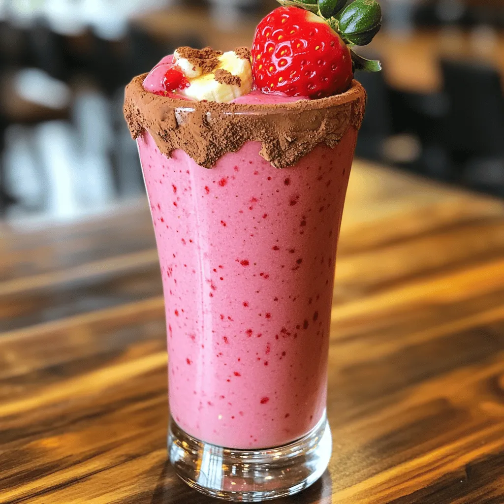 Chocolate Covered Strawberry Smoothie Tasty Recipe