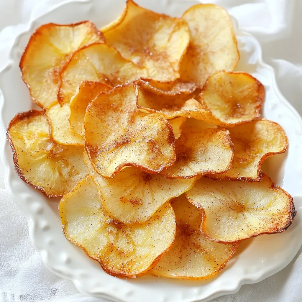 Cinnamon Sugar Apple Chips Crispy and Delicious Snack