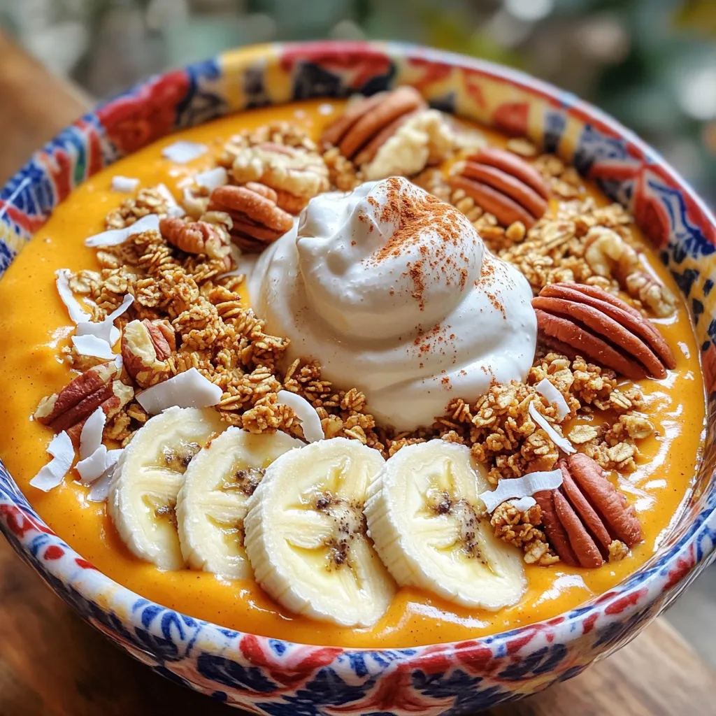 Pumpkin Cheesecake Smoothie Bowl Creamy and Nutritious