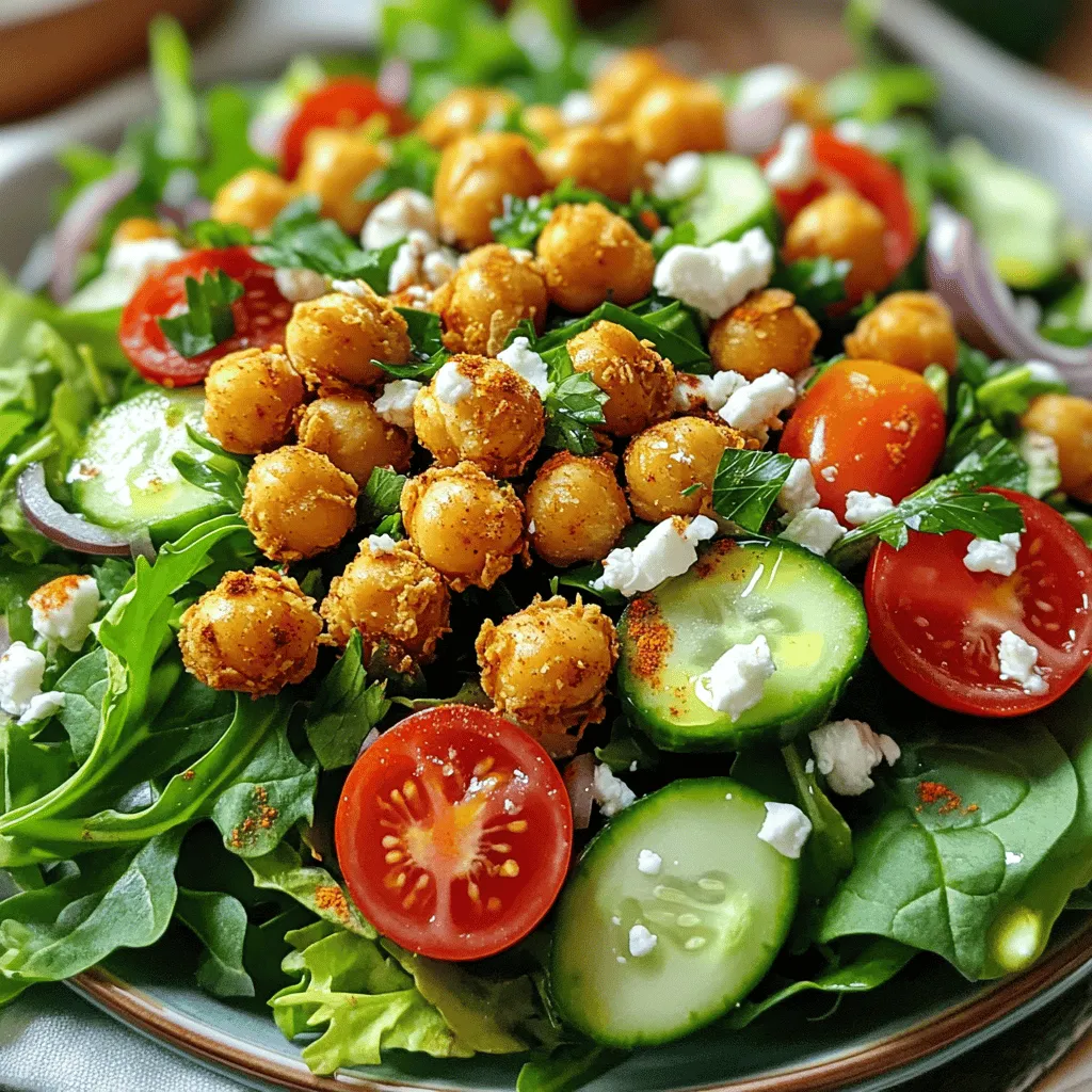 Crispy Chickpea Salad Fresh and Flavorful Delight