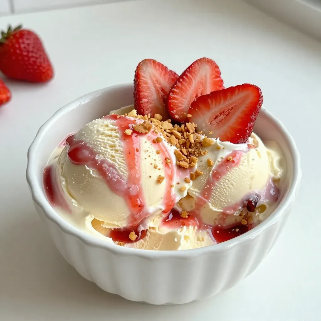 Strawberry Cheesecake Ice Cream Creamy and Dreamy Treat