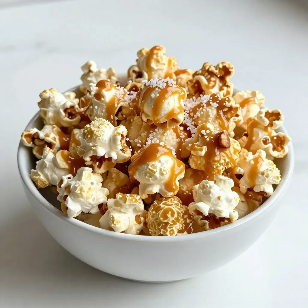 Sweet and Salty Caramel Popcorn Crunchy Delight