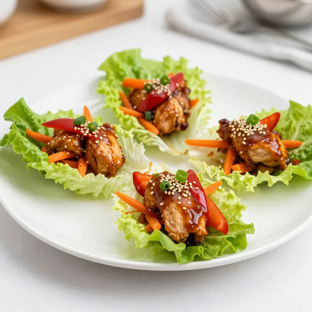 Teriyaki Chicken Lettuce Cups Fresh and Tasty Meal