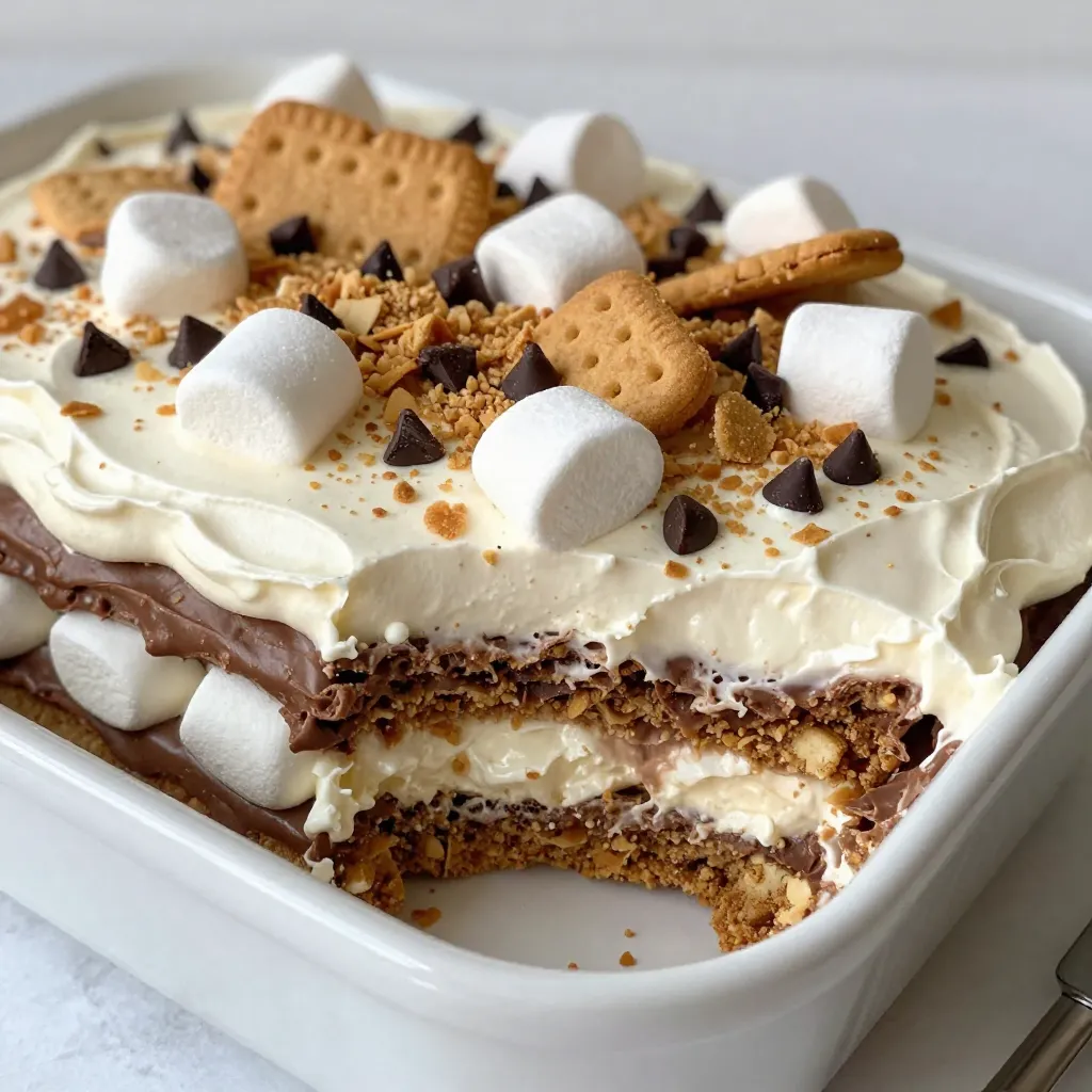 S&#8217;mores Icebox Cake Delightfully Easy No-Bake Treat