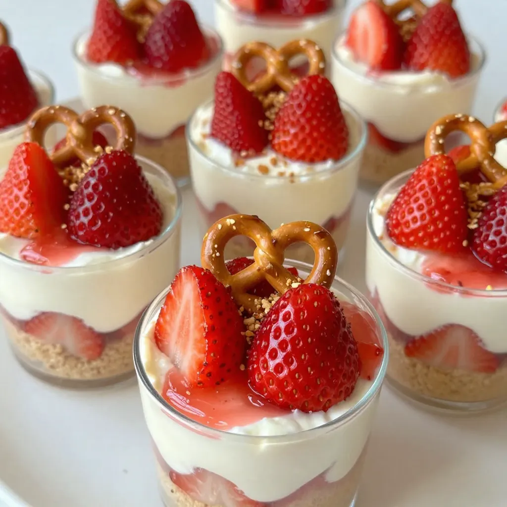Strawberry Pretzel Salad Cups Easy and Tasty Recipe
