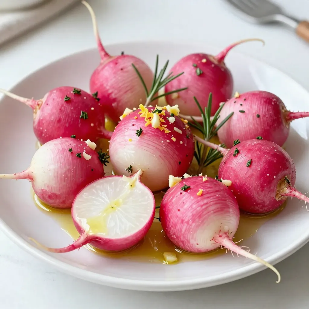 Herb Garlic Roasted Radishes Easy and Flavorful Dish