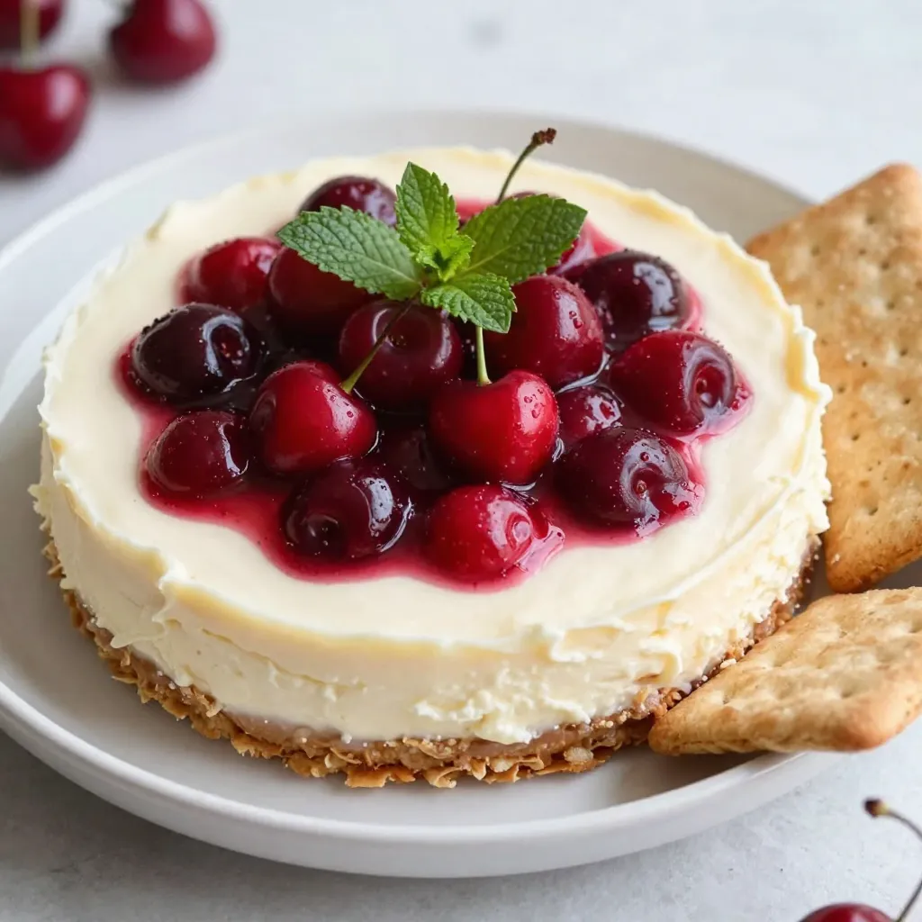 Cherry Cheesecake Dip Simple and Delicious Treat