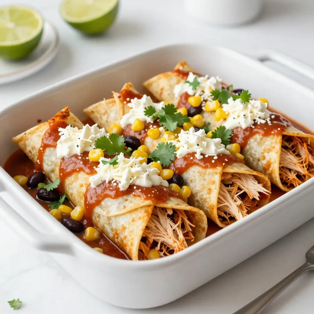 Honey Lime Chicken Enchiladas Flavorful and Simple Meal
