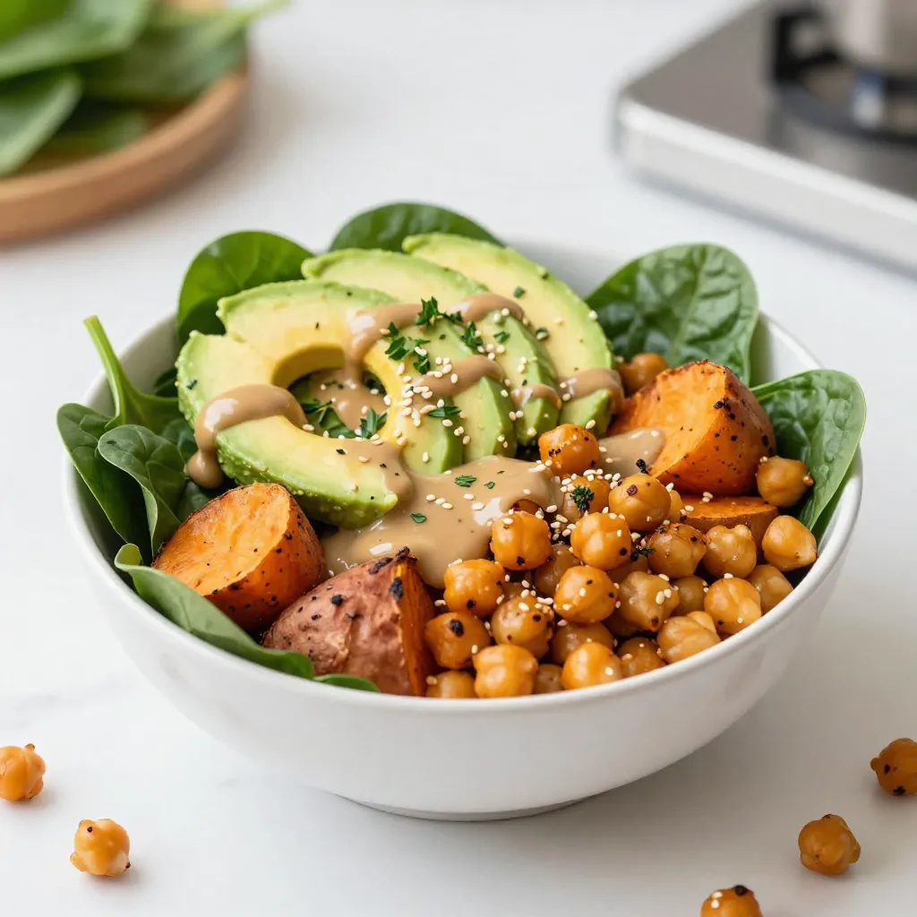 Sweet Potato Chickpea Buddha Bowl Tasty and Healthy