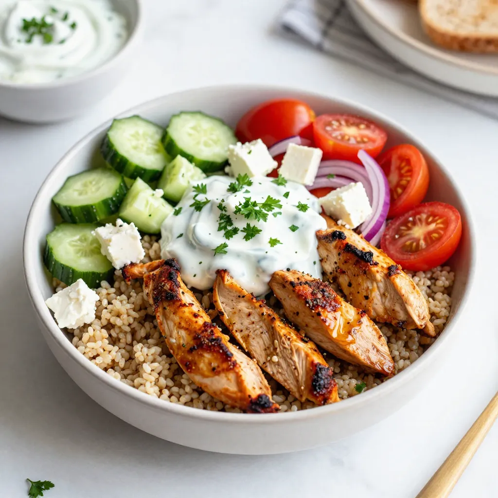 Greek Chicken Gyro Bowls Flavorful and Nutritious Meal