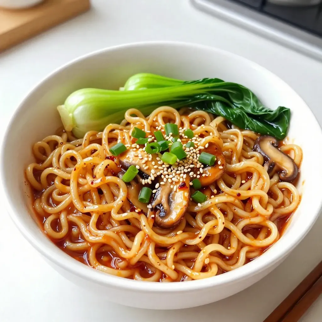Spicy Garlic Ramen Noodles Bold and Flavorful Recipe