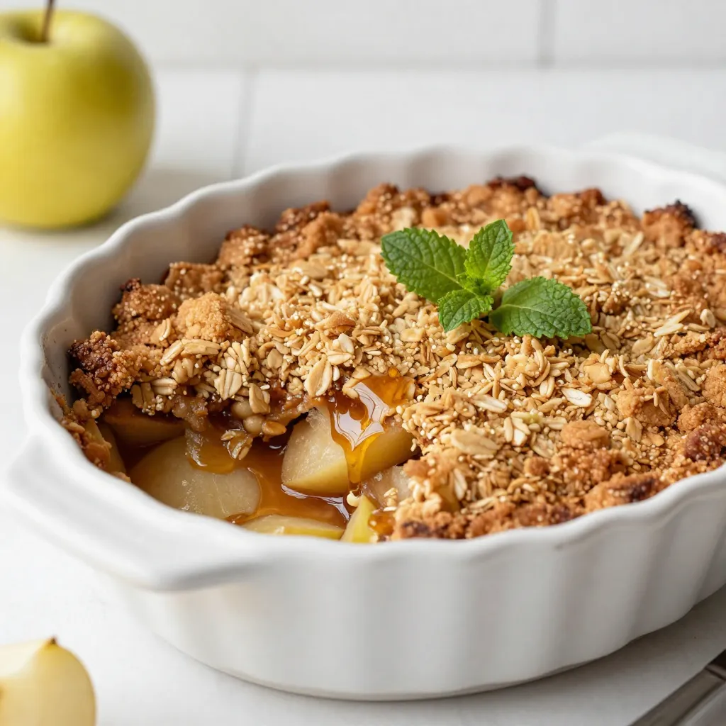 Maple Cinnamon Apple Crisp Easy and Tasty Dessert