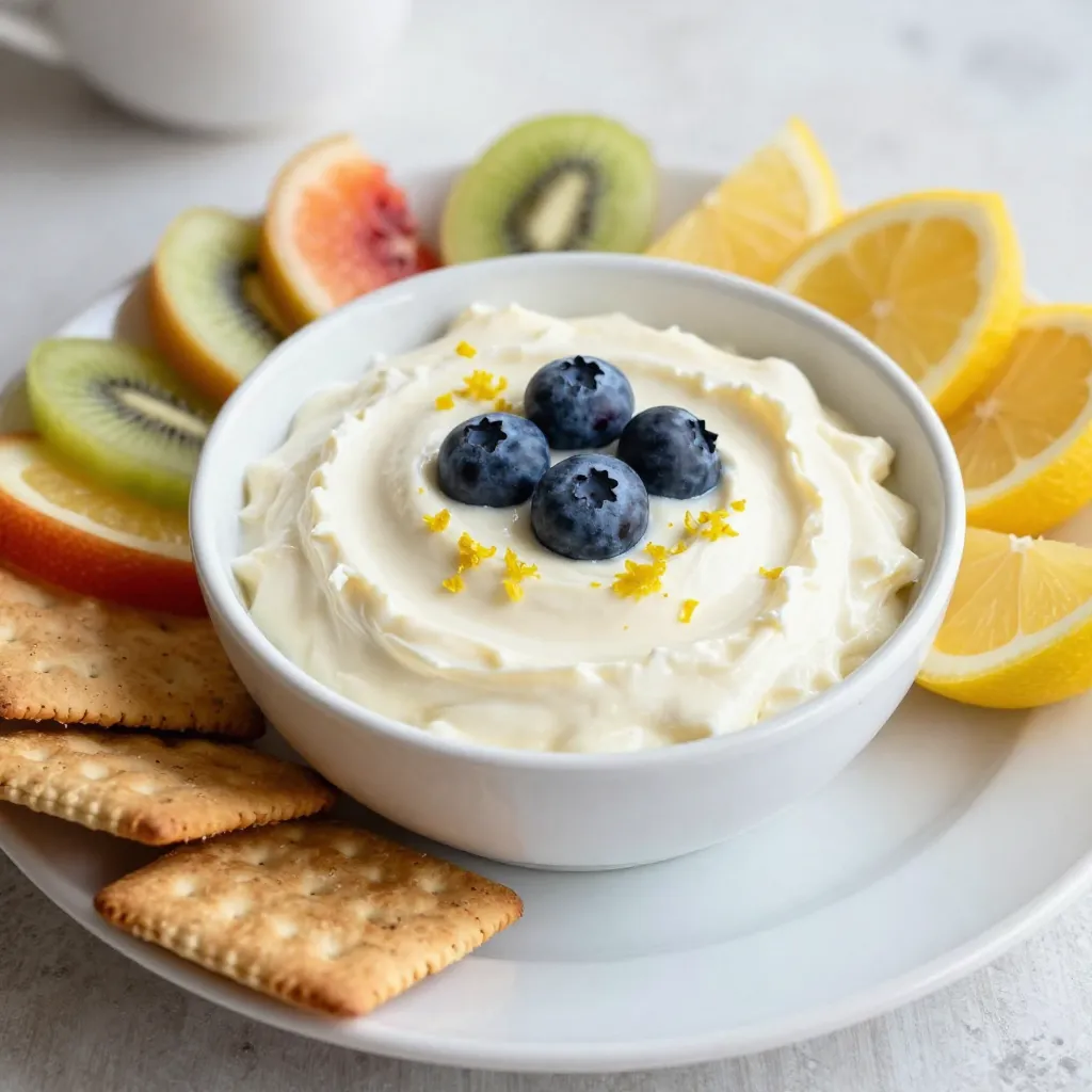 Lemon Blueberry Cheesecake Dip Easy and Tasty Treat