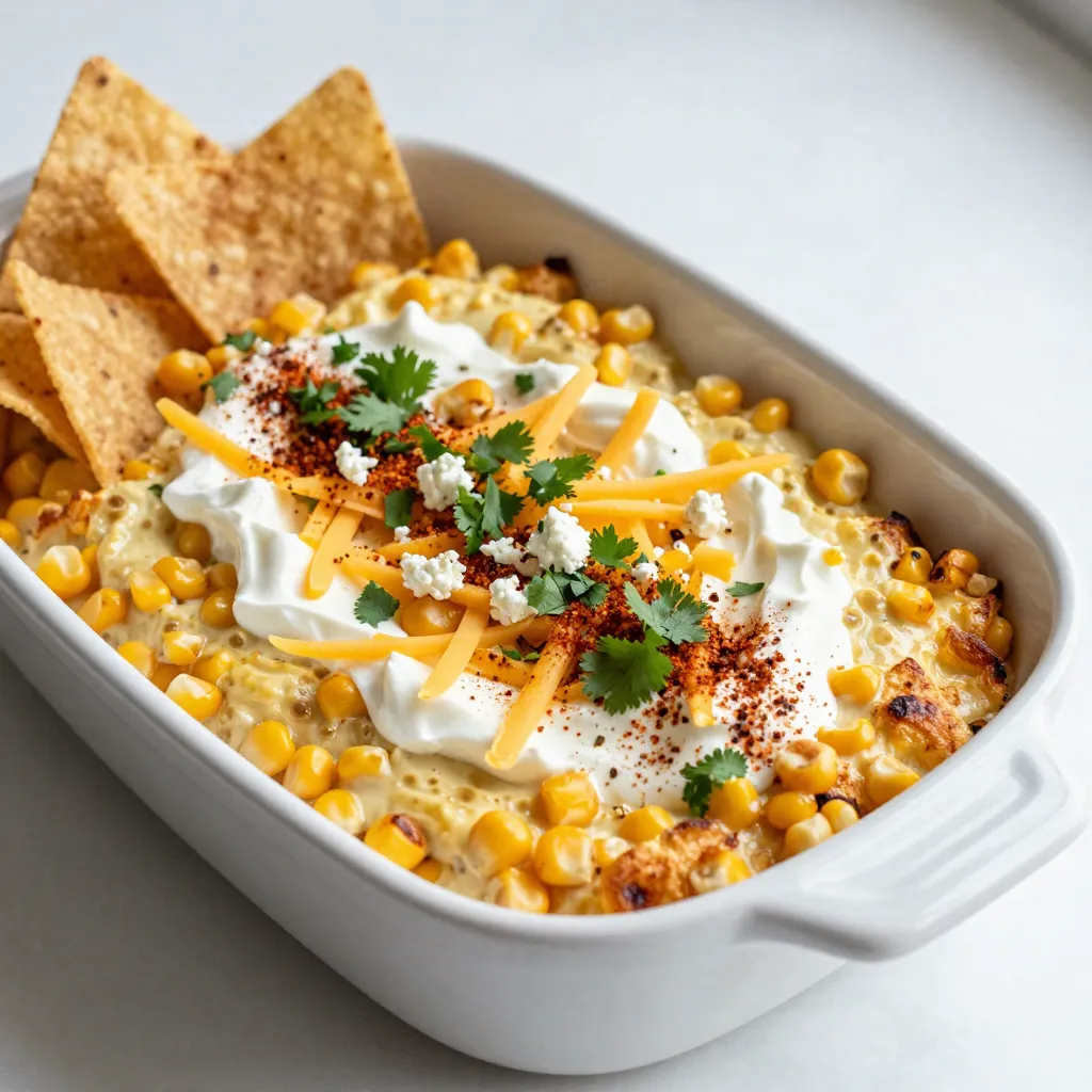 Cheesy Mexican Street Corn Dip Flavorful Delight