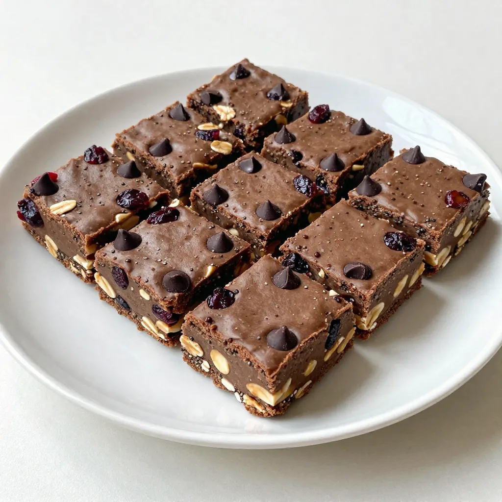 Chocolate Peanut Butter Energy Bars Simple and Tasty