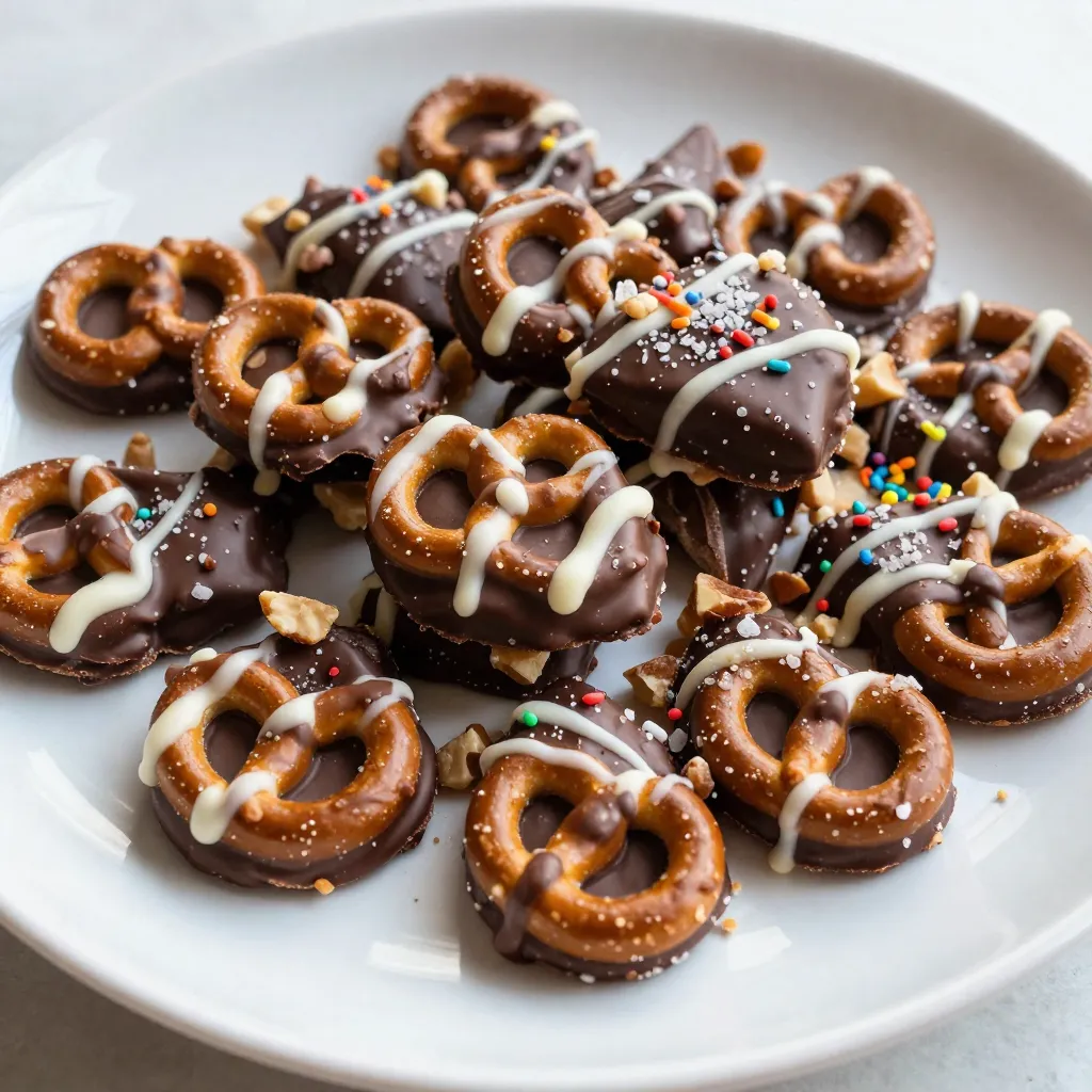 Chocolate Covered Pretzel Bark Irresistible Snack Treat