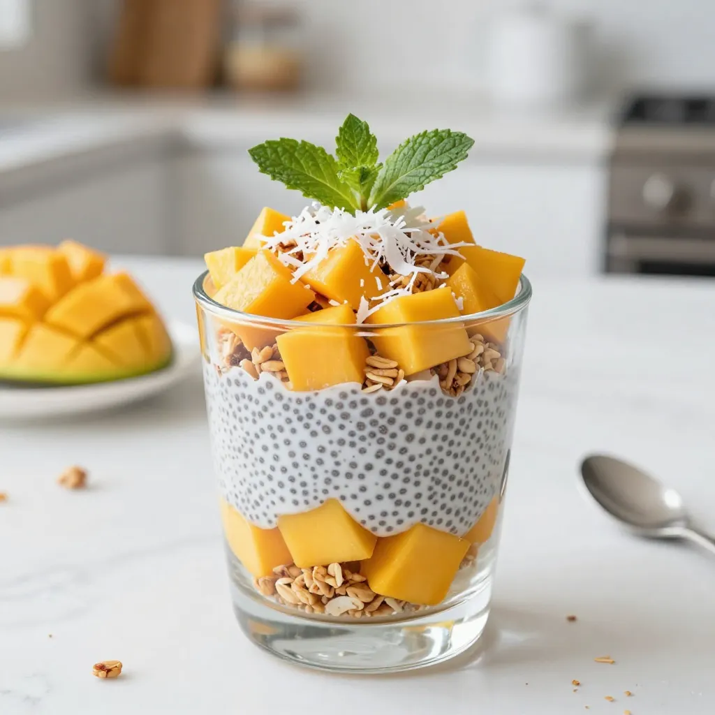 Mango Coconut Chia Parfait Delightful Healthy Treat