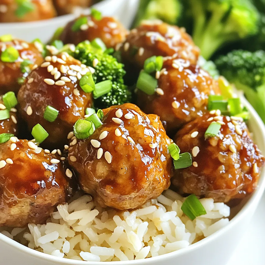 Teriyaki Meatball Rice Bowls Quick and Flavorful Meal