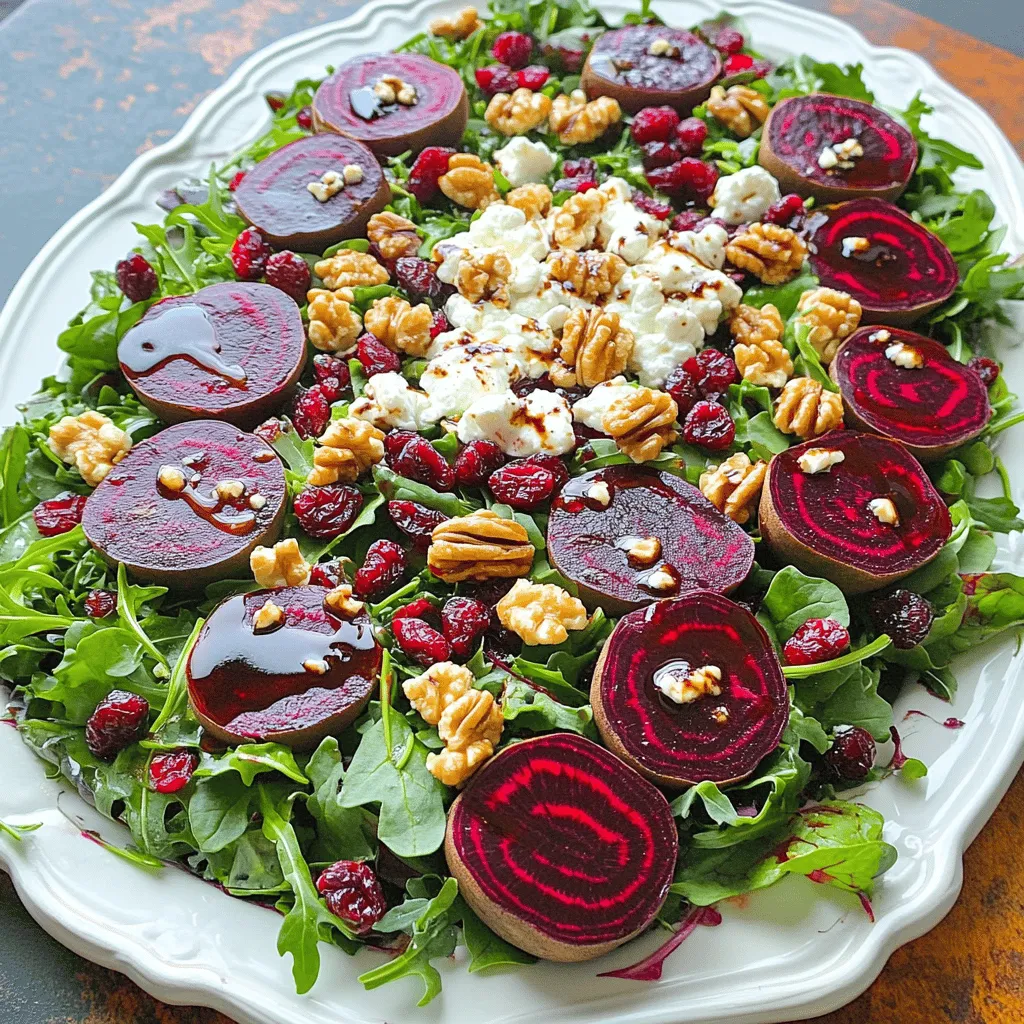 28. Roasted Beet and Goat Cheese Salad Fresh Delight
