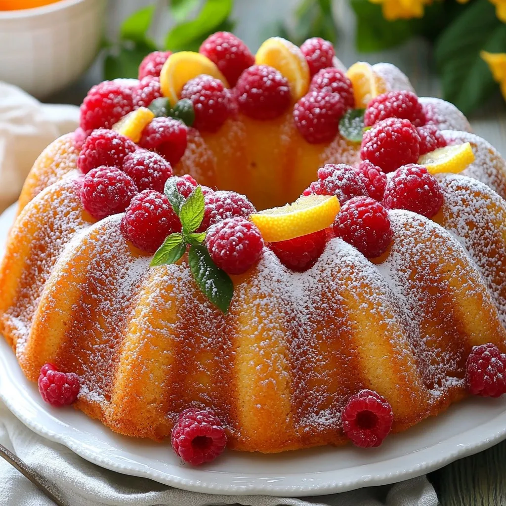 Raspberry Lemon Bundt Cake Delicious and Light Treat