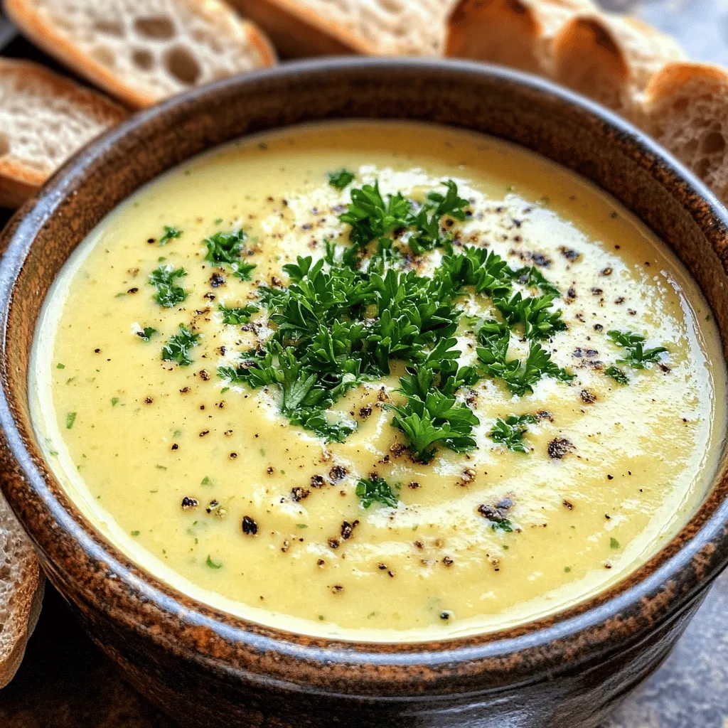 Creamy Roasted Garlic Soup Rich and Comforting Dish
