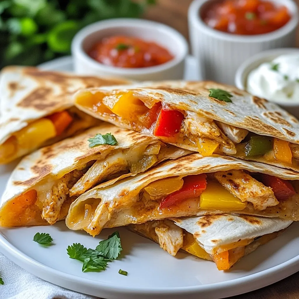 Chicken Fajita Quesadillas Flavorful and Quick Meal