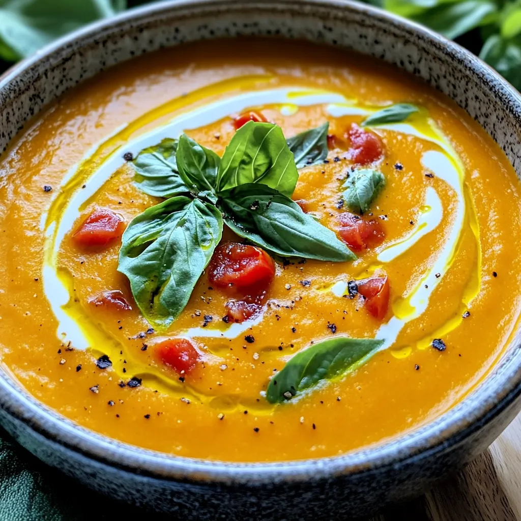 Creamy Pumpkin Tomato Soup Flavorful and Simple Dish