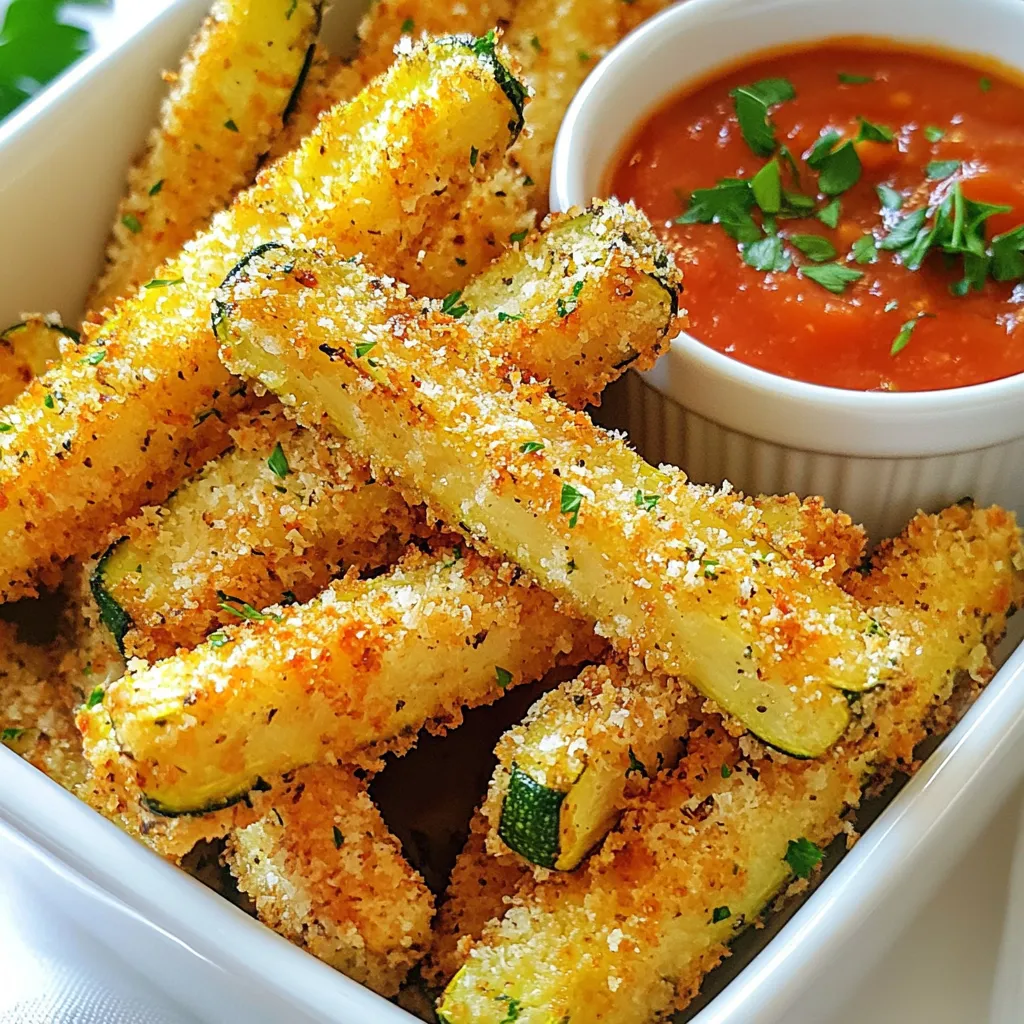Parmesan Crusted Zucchini Fries Crunchy and Simple Recipe