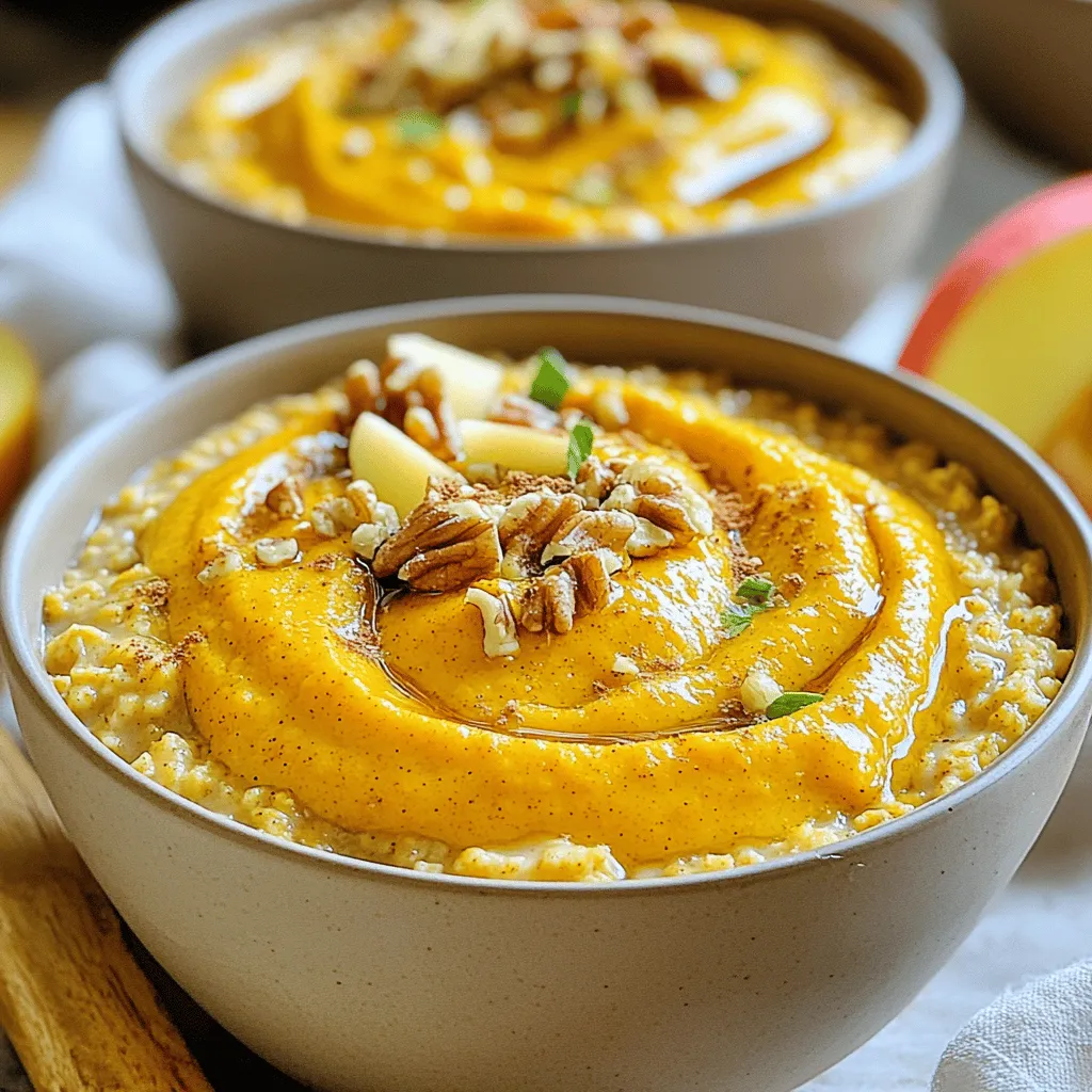 28. Pumpkin Spice Oatmeal Cozy and Comforting Bowl