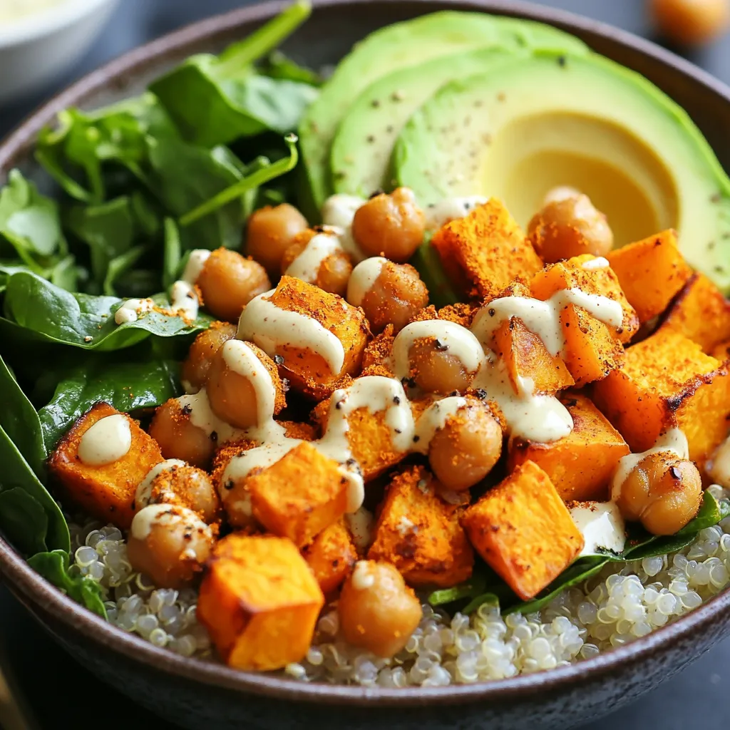 Sweet Potato Chickpea Buddha Bowl Tasty and Healthy Meal