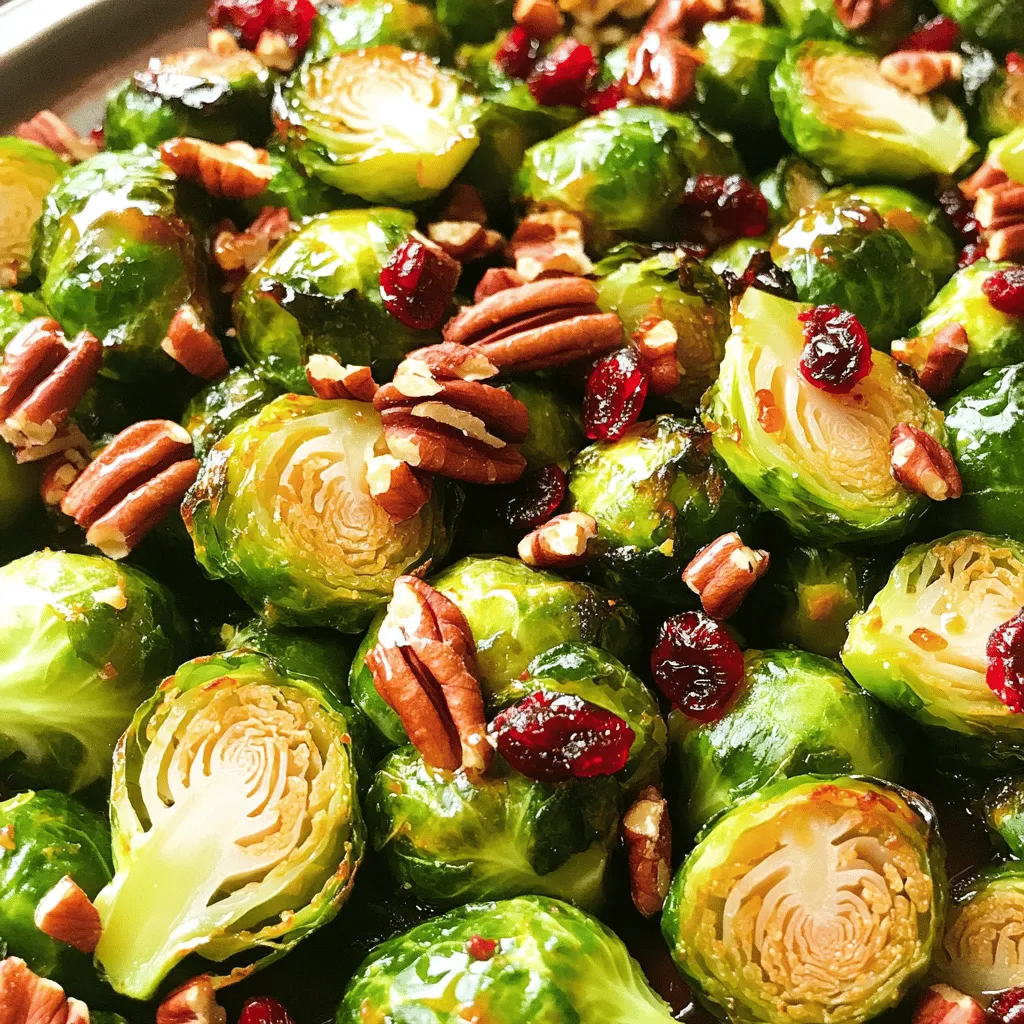 Maple Glazed Brussels Sprouts Savory and Simple Dish