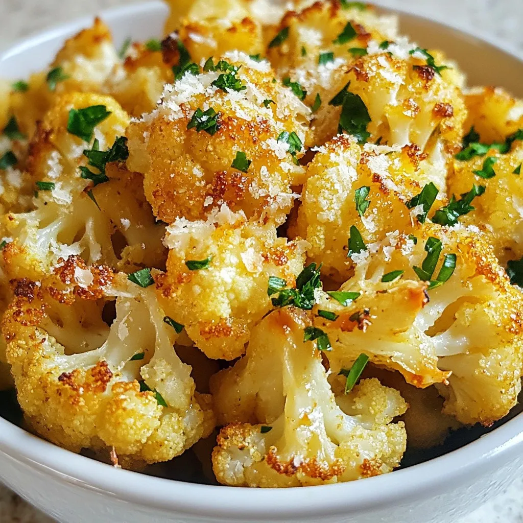 Roast Garlic Parmesan Cauliflower Tasty Side Dish