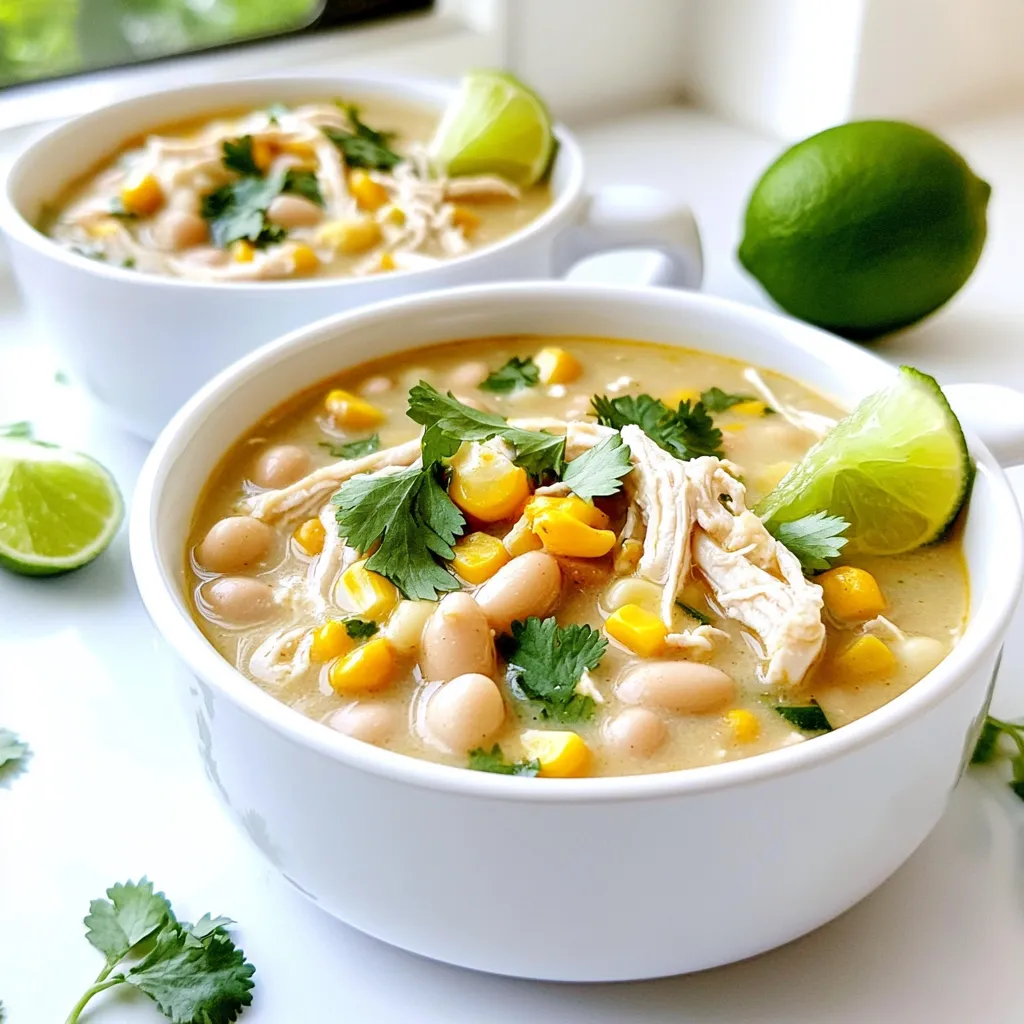Creamy White Chicken Chili Slow Cooker Delight