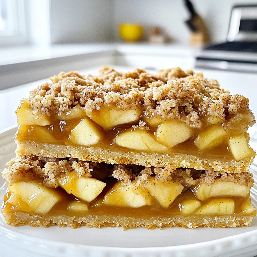 Caramel Apple Streusel Bars Irresistibly Sweet Treat