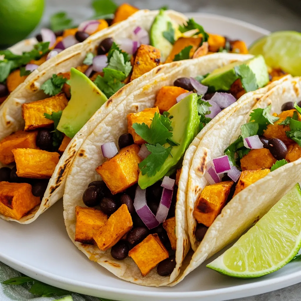 Sweet Potato Black Bean Tacos Flavorful Vegan Meal