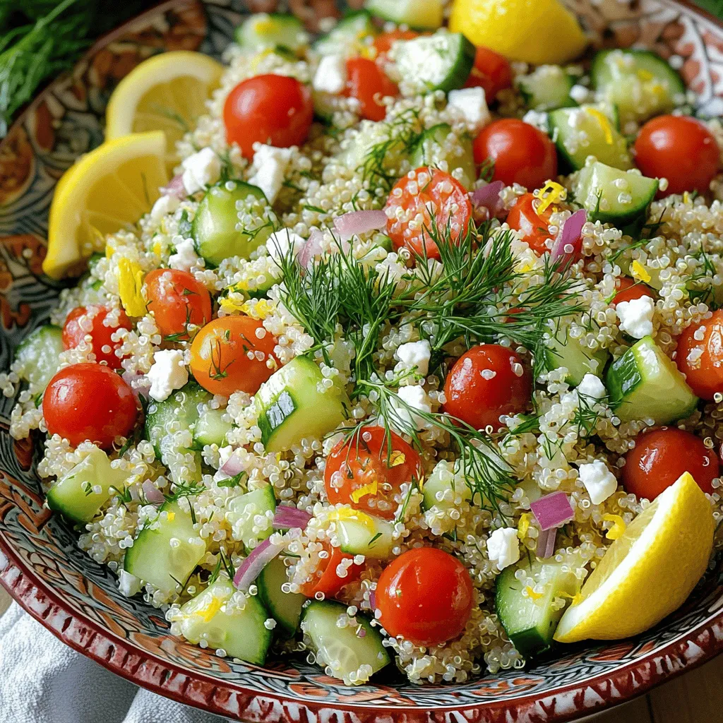 Lemon Dill Quinoa Salad Fresh and Vibrant Delight