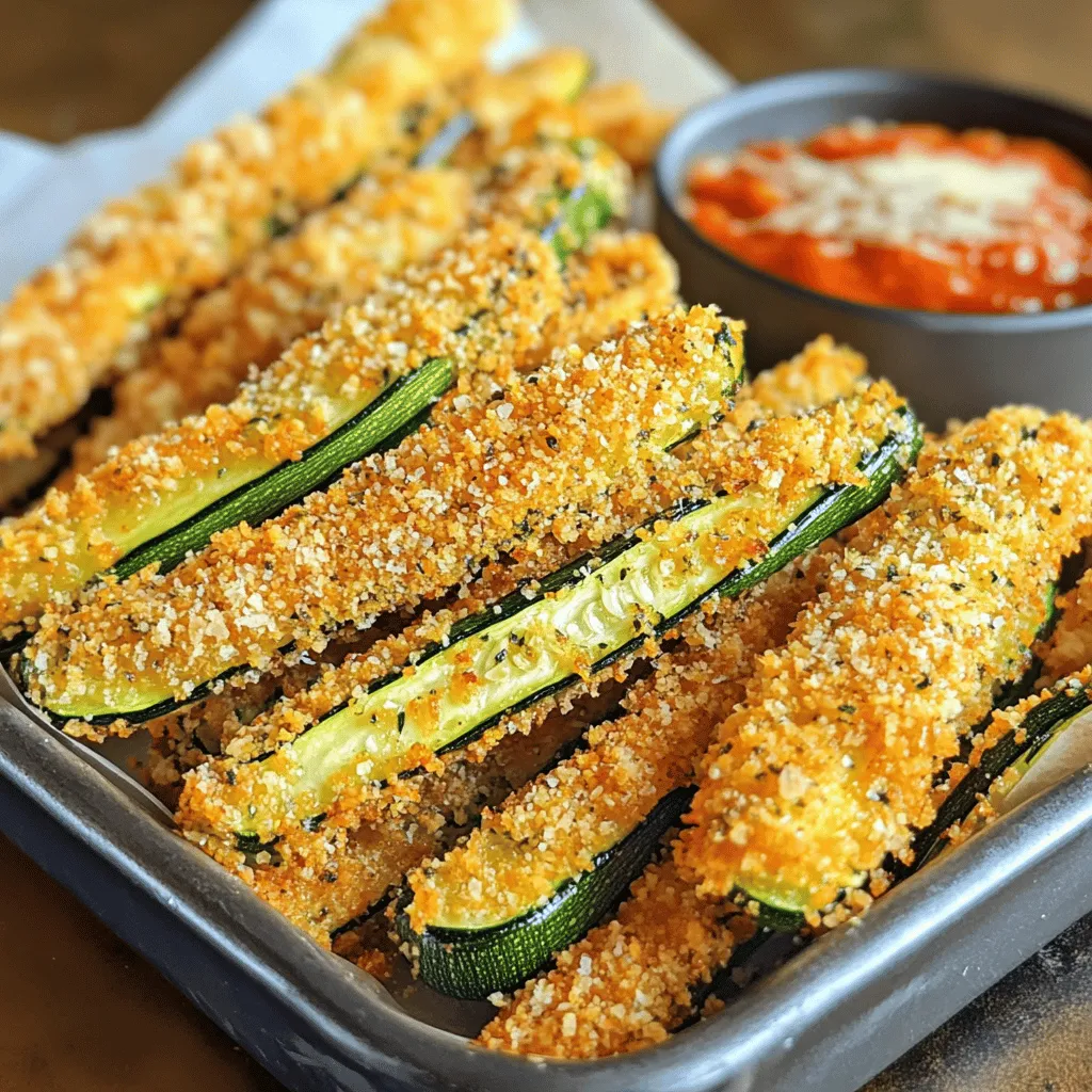 Baked Garlic Parmesan Zucchini Fries Crispy Delight