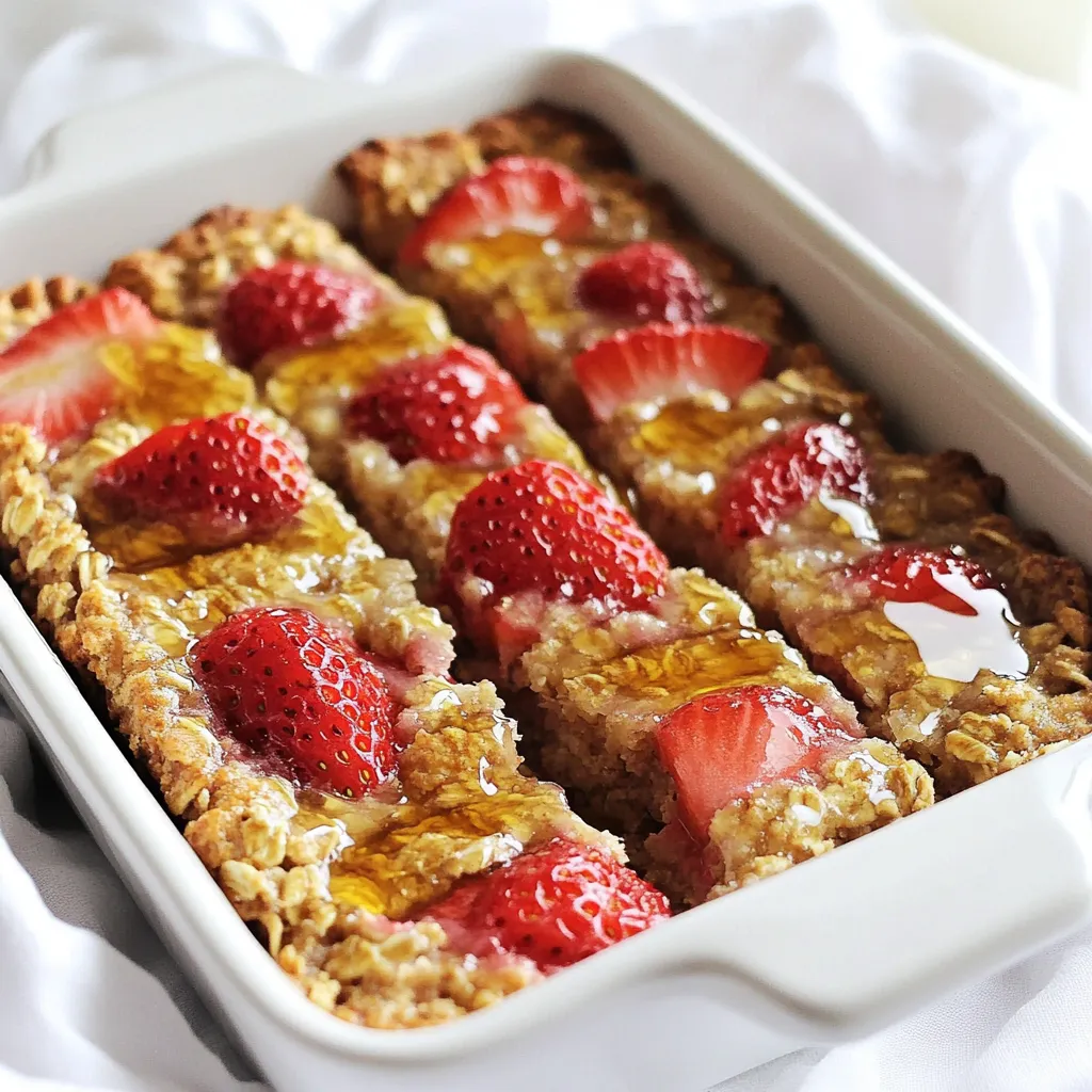 Strawberry Oatmeal Breakfast Bars Easy and Tasty Snack