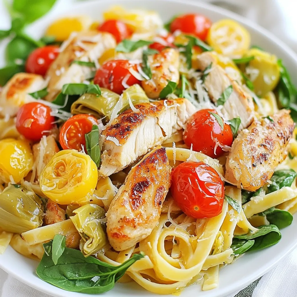 Lemon Artichoke Chicken Pasta Simple and Delicious Meal