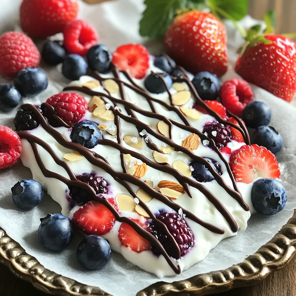 Frozen Yogurt Berry Bark Simple and Tasty Treat