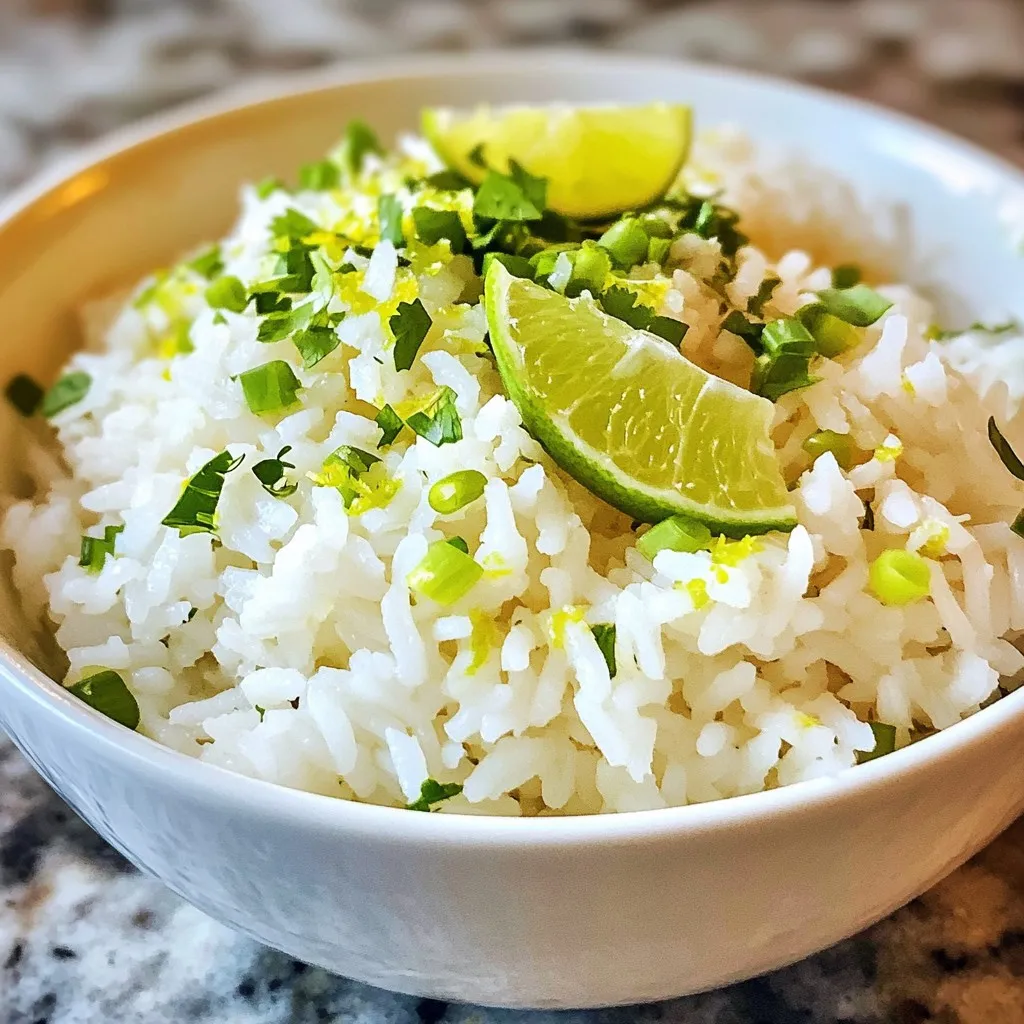 Coconut Lime Rice Deliciously Simple Side Dish