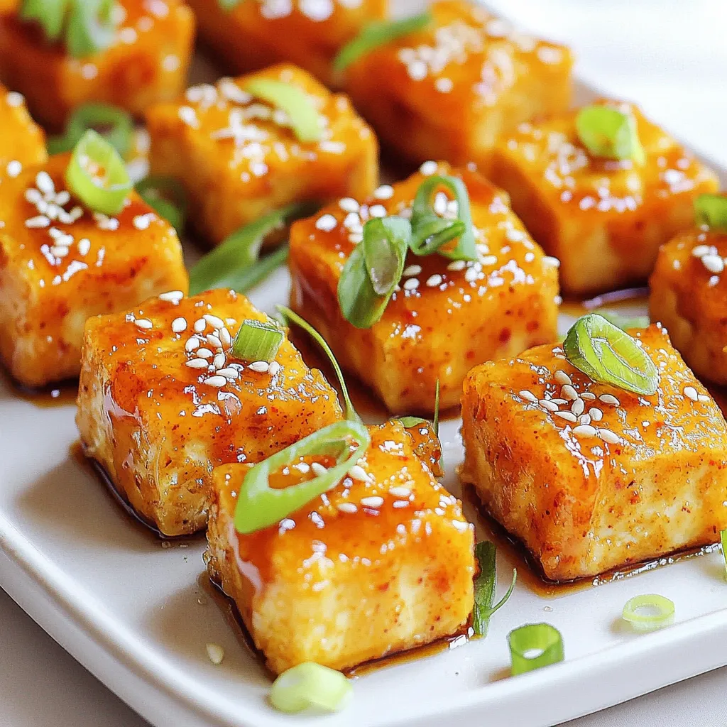 Sweet Chili Garlic Tofu Bites Crispy and Flavorful Snack