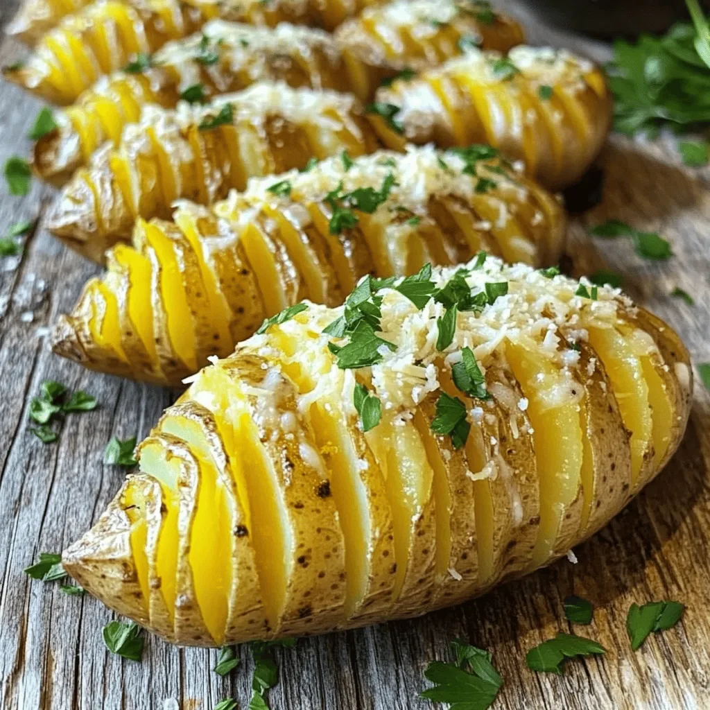 Garlic Parmesan Hasselback Potatoes Irresistible Delight