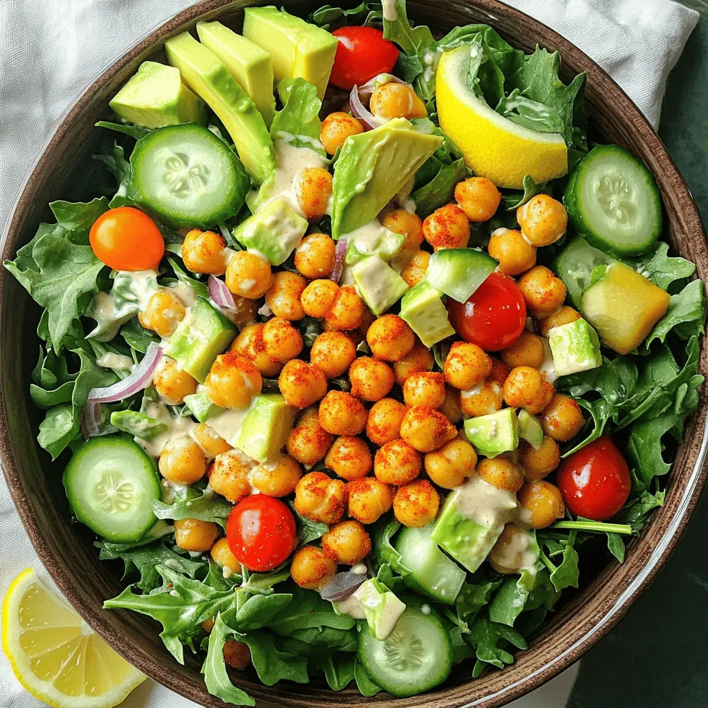 Crispy Chickpea Salad Fresh and Flavorful Delight